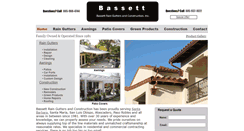 Desktop Screenshot of bassettraingutters.com